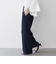 《予約》SHIPS any:〈洗濯機可能〉ツイード ライク マリン パンツ［NAVY BLUE］