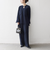 《予約》SHIPS any:〈洗濯機可能〉ツイード ライク マリン パンツ［NAVY BLUE］