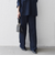 《予約》SHIPS any:〈洗濯機可能〉ツイード ライク マリン パンツ［NAVY BLUE］