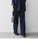 《予約》SHIPS any:〈洗濯機可能〉ツイード ライク マリン パンツ［NAVY BLUE］