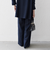 《予約》SHIPS any:〈洗濯機可能〉ツイード ライク マリン パンツ［NAVY BLUE］