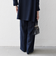 《予約》SHIPS any:〈洗濯機可能〉ツイード ライク マリン パンツ［NAVY BLUE］