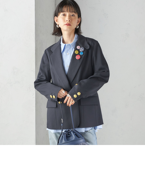 TICCA SHIPS 45周年特別企画 ロングジャケット SHIPS別注】TICCA×manipuri: 50th ANNIV テーラード ジャケット