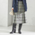 《予約》チェック ボックス プリーツ スカート