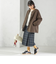《予約》チェック ボックス プリーツ スカート