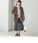 《予約》チェック ボックス プリーツ スカート