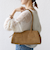 《予約》【WEB限定】ポリエステル スエード 横長 ボストン バッグ