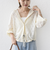 《予約》【WEB限定】〈手洗い可能〉レース フード シャツ 羽織