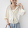 《予約》【WEB限定】〈手洗い可能〉レース フード シャツ 羽織