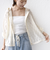《予約》【WEB限定】〈手洗い可能〉レース フード シャツ 羽織