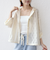 《予約》【WEB限定】〈手洗い可能〉レース フード シャツ 羽織