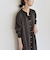 《予約》quaranciel:〈手洗い可能〉モノグラム ドット ロング シャツ ワンピース