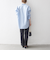 SHIPS any:〈洗濯機可能〉ダブルクロス セミフレア パンツ［NAVY BLUE］