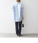SHIPS any:〈洗濯機可能〉ダブルクロス セミフレア パンツ［NAVY BLUE］