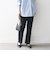SHIPS any:〈洗濯機可能〉ダブルクロス セミフレア パンツ［NAVY BLUE］