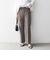 SHIPS any:〈洗濯機可能〉ダブルクロス セミフレア パンツ［NAVY BLUE］