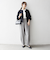《一部予約》SHIPS any:〈洗濯機可能〉ダブルクロス ノーカラー ジップ ブルゾン［NAVY BLUE］