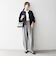《一部予約》SHIPS any:〈洗濯機可能〉ダブルクロス ノーカラー ジップ ブルゾン［NAVY BLUE］