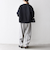 《一部予約》SHIPS any:〈洗濯機可能〉ダブルクロス ノーカラー ジップ ブルゾン［NAVY BLUE］