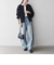 《一部予約》SHIPS any:〈洗濯機可能〉ダブルクロス ノーカラー ジップ ブルゾン［NAVY BLUE］