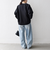 《一部予約》SHIPS any:〈洗濯機可能〉ダブルクロス ノーカラー ジップ ブルゾン［NAVY BLUE］