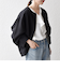 《一部予約》SHIPS any:〈洗濯機可能〉ダブルクロス ノーカラー ジップ ブルゾン［NAVY BLUE］
