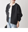 《一部予約》SHIPS any:〈洗濯機可能〉ダブルクロス ノーカラー ジップ ブルゾン［NAVY BLUE］
