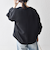 《一部予約》SHIPS any:〈洗濯機可能〉ダブルクロス ノーカラー ジップ ブルゾン［NAVY BLUE］