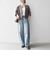 《一部予約》SHIPS any:〈洗濯機可能〉ダブルクロス ノーカラー ジップ ブルゾン［NAVY BLUE］