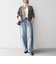 《一部予約》SHIPS any:〈洗濯機可能〉ダブルクロス ノーカラー ジップ ブルゾン［NAVY BLUE］
