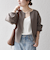 《一部予約》SHIPS any:〈洗濯機可能〉ダブルクロス ノーカラー ジップ ブルゾン［NAVY BLUE］