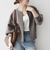 《一部予約》SHIPS any:〈洗濯機可能〉ダブルクロス ノーカラー ジップ ブルゾン［NAVY BLUE］