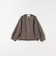 《一部予約》SHIPS any:〈洗濯機可能〉ダブルクロス ノーカラー ジップ ブルゾン［NAVY BLUE］