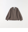 《一部予約》SHIPS any:〈洗濯機可能〉ダブルクロス ノーカラー ジップ ブルゾン［NAVY BLUE］