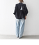 《一部予約》SHIPS any:〈洗濯機可能〉ダブルクロス セミダブル ジャケット［NAVY BLUE］