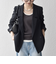 《一部予約》SHIPS any:〈洗濯機可能〉ダブルクロス セミダブル ジャケット［NAVY BLUE］