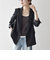 《一部予約》SHIPS any:〈洗濯機可能〉ダブルクロス セミダブル ジャケット［NAVY BLUE］