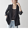 《一部予約》SHIPS any:〈洗濯機可能〉ダブルクロス セミダブル ジャケット［NAVY BLUE］