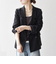 《一部予約》SHIPS any:〈洗濯機可能〉ダブルクロス セミダブル ジャケット［NAVY BLUE］