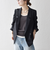《一部予約》SHIPS any:〈洗濯機可能〉ダブルクロス セミダブル ジャケット［NAVY BLUE］