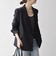 《一部予約》SHIPS any:〈洗濯機可能〉ダブルクロス セミダブル ジャケット［NAVY BLUE］