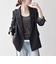 《一部予約》SHIPS any:〈洗濯機可能〉ダブルクロス セミダブル ジャケット［NAVY BLUE］