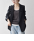 《一部予約》SHIPS any:〈洗濯機可能〉ダブルクロス セミダブル ジャケット［NAVY BLUE］