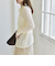 quaranciel:〈手洗い可能〉フラワー レース ストレッチ レギュラーカラー シャツ カットソー