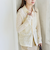 quaranciel:〈手洗い可能〉フラワー レース ストレッチ レギュラーカラー シャツ カットソー