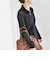 quaranciel:〈手洗い可能〉フラワー レース ストレッチ レギュラーカラー シャツ カットソー