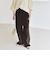 quaranciel:〈洗濯機可能〉ポリエステル スエード ワイド パンツ