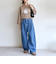 【WEB限定】〈洗濯機可能〉2タック カーブ デニム パンツ