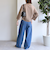 【WEB限定】〈洗濯機可能〉2タック カーブ デニム パンツ