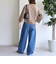 【WEB限定】〈洗濯機可能〉2タック カーブ デニム パンツ